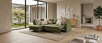 Groene slaapbanken
