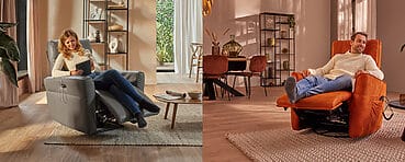 Stoffen relaxfauteuil