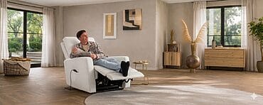 Witte fauteuils