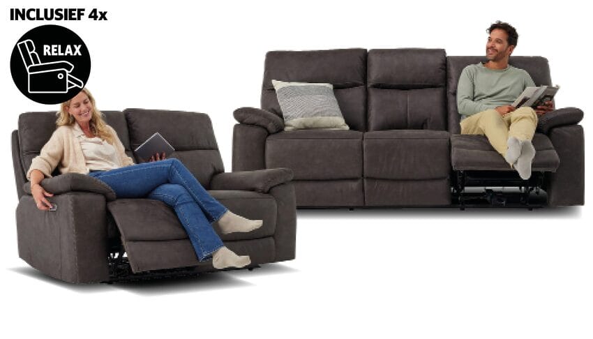 Outletmodel Kingston 3+2-zits Bank