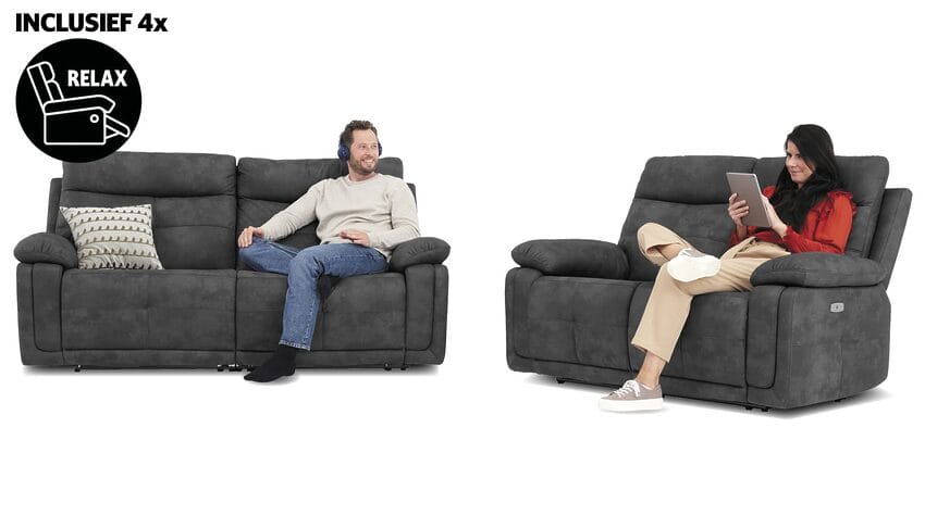 Outletmodel Madrid 3+2-zits Bank