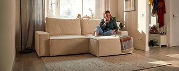 Hoekbanken met slaapfunctie