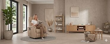 Beige fauteuils