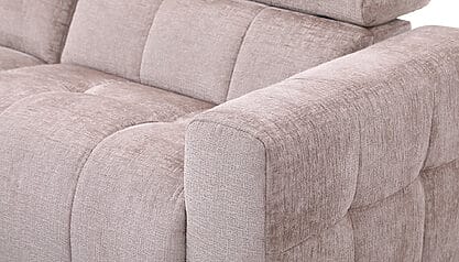 Fabio taupe hoekbank