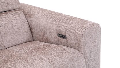 Fabio taupe hoekbank