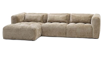 Valentina beige Hoekbank