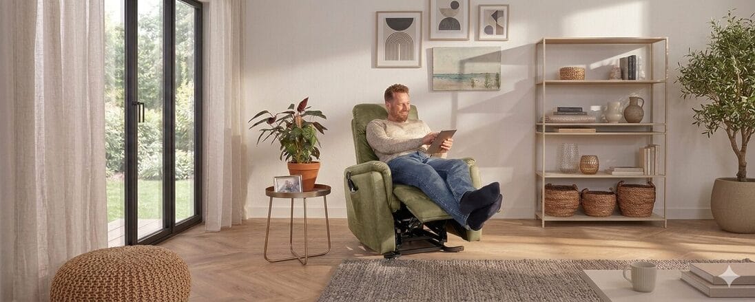 Groene fauteuils
