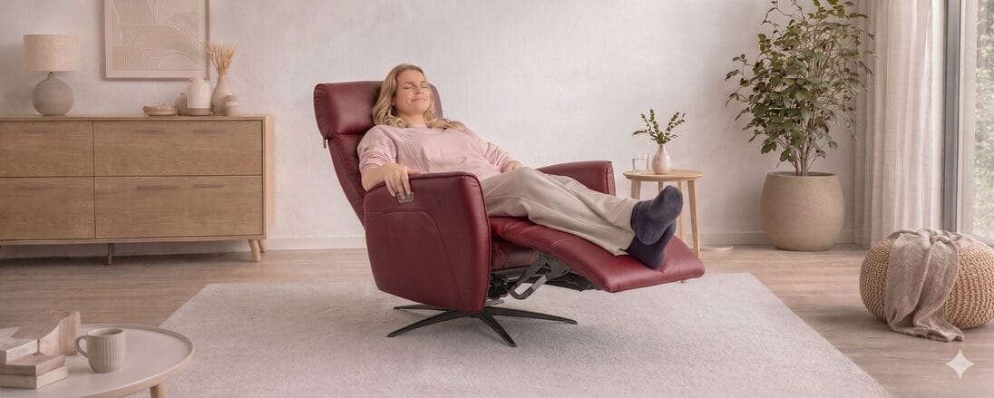 Rode relaxfauteuil