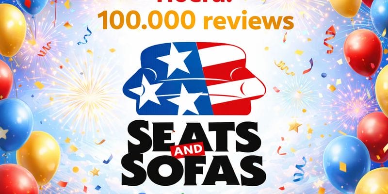 Seats and Sofas bereikt mijlpaal van 100.000 reviews met een 4,3 sterrenwaardering