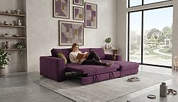 Lila Schlafsofas