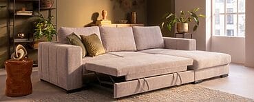 Beige Schlafsofas