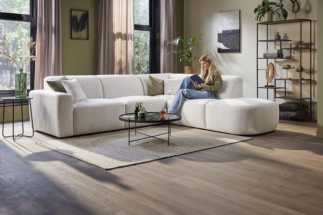 Weiße Ecksofas