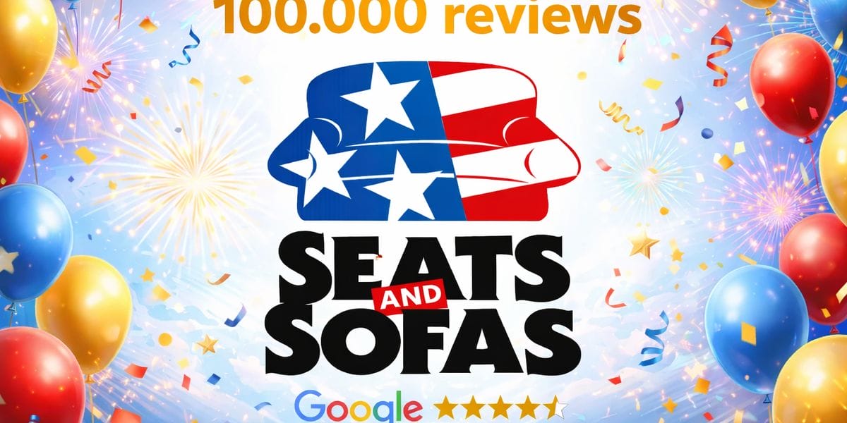 Seats and Sofas erreicht den Meilenstein von 100.000 Google-Bewertungen mit einem Durchschnitt von 4,3 Sternen