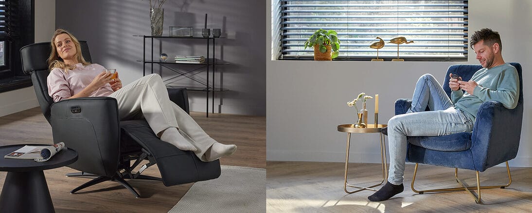 Leren fauteuils