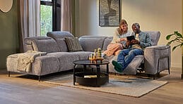 Grijze hoeksalons